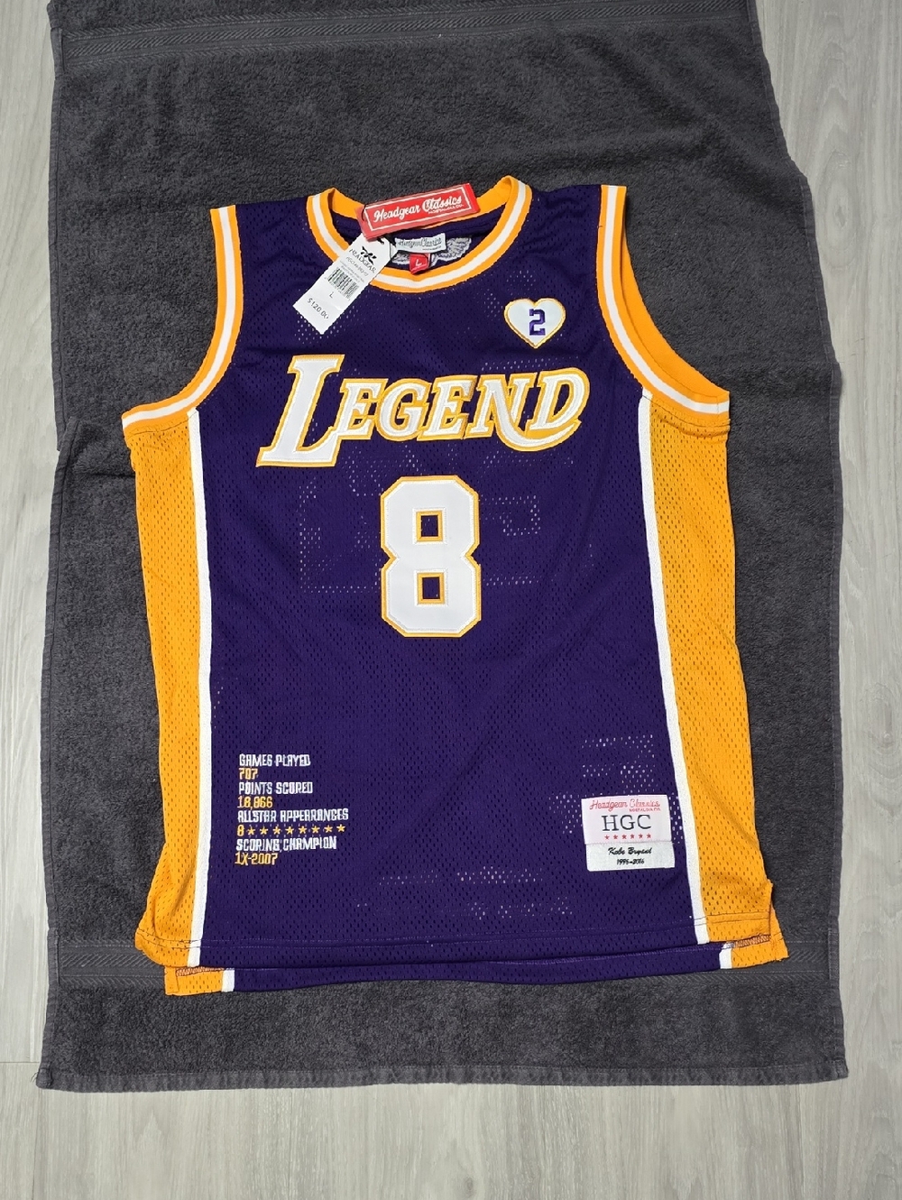 Hooligan Classics Men’s Legend 8 Purple & Gold Basketball Jersey